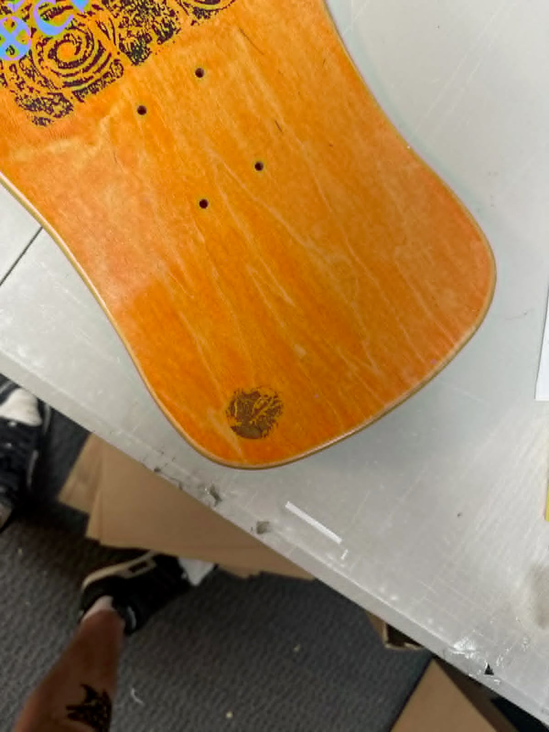 Santa Cruz O'Brien "Reaper" Natural NOS OG Vintage 80s [Storage Scuffs] Skateboard Deck