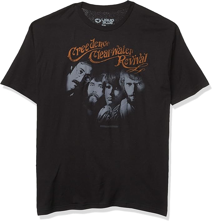 CCR Band Photo T-shirt Creedence Clearwater Revival Mens Tee