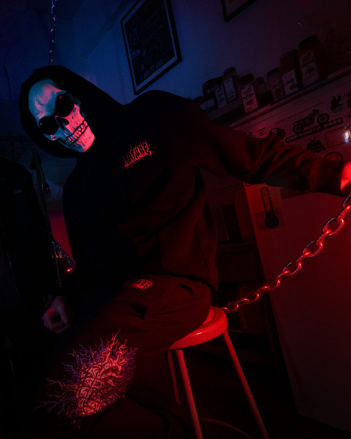 Creature Hellraiser hoodie and midweight sweatpant, worn