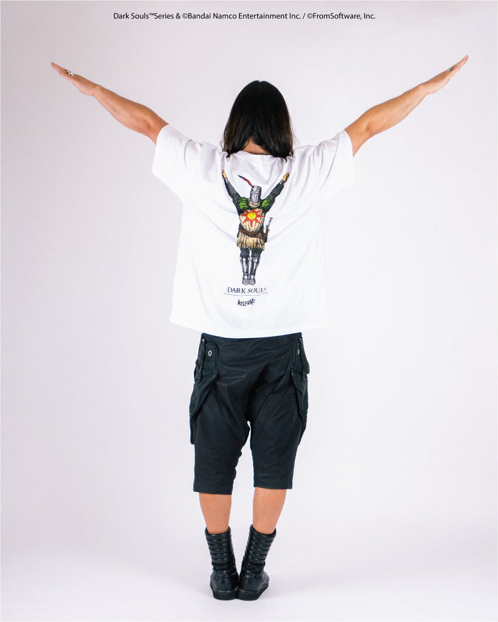 Welcome X Dark Souls Solaire T-Shirt on model, back