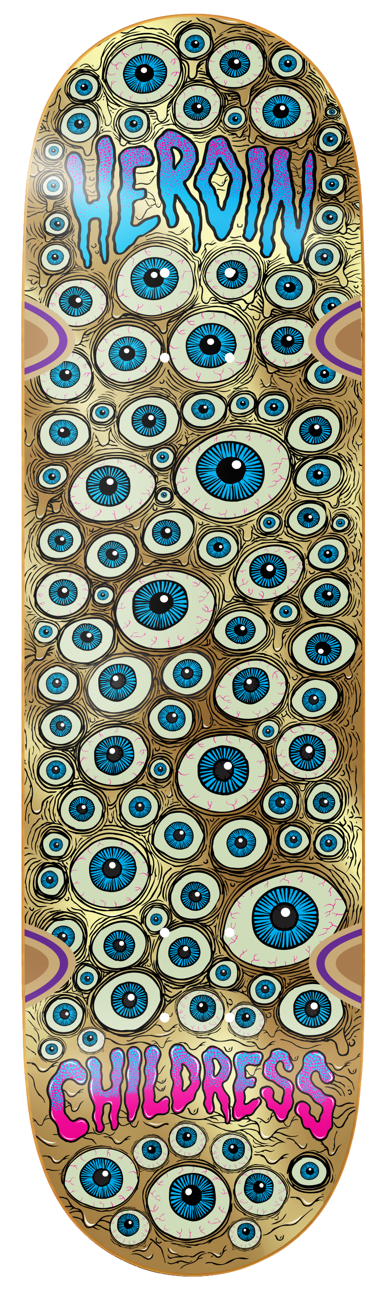 Heroin Chet Childress Eyes 8.75" Skateboard Deck — product photo
