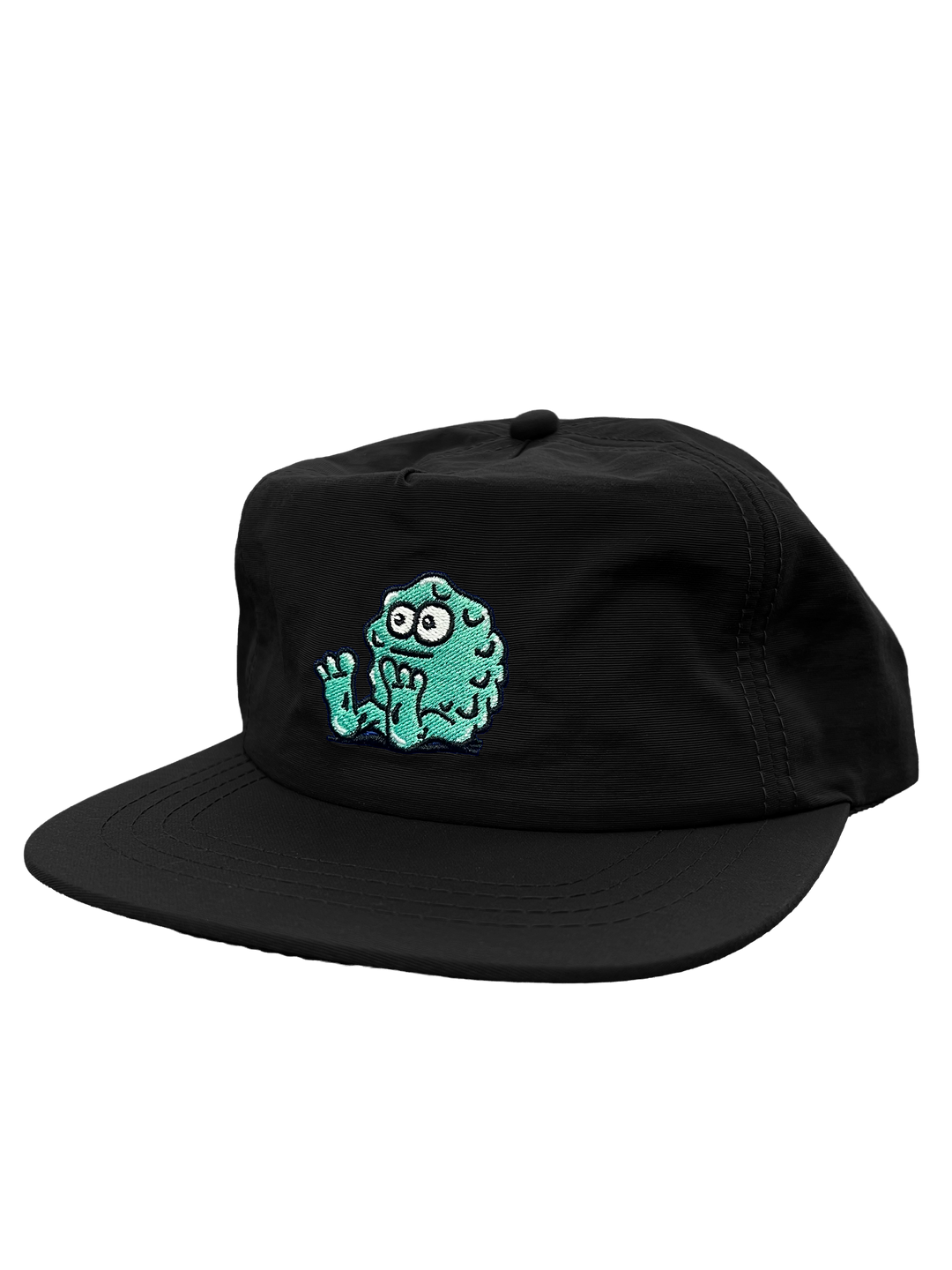 Snot "Booger Logo" Black Nylon Snapback Hat