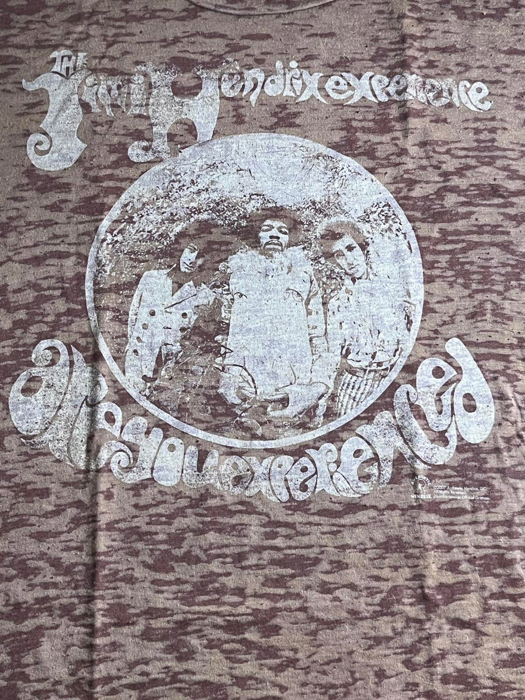 Vintage Jimi Hendrix Experience T-shirt Burn Out Tee XL