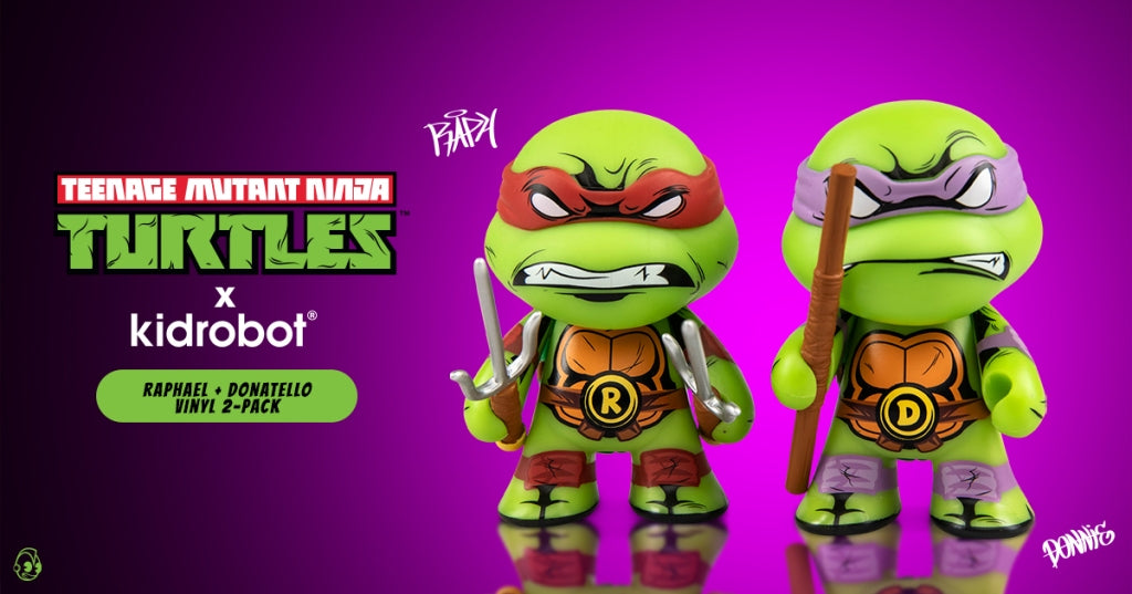 Teenage Mutant Ninja Turtles Leonardo & Michelangelo 3 Vinyl Figure 2-Pack