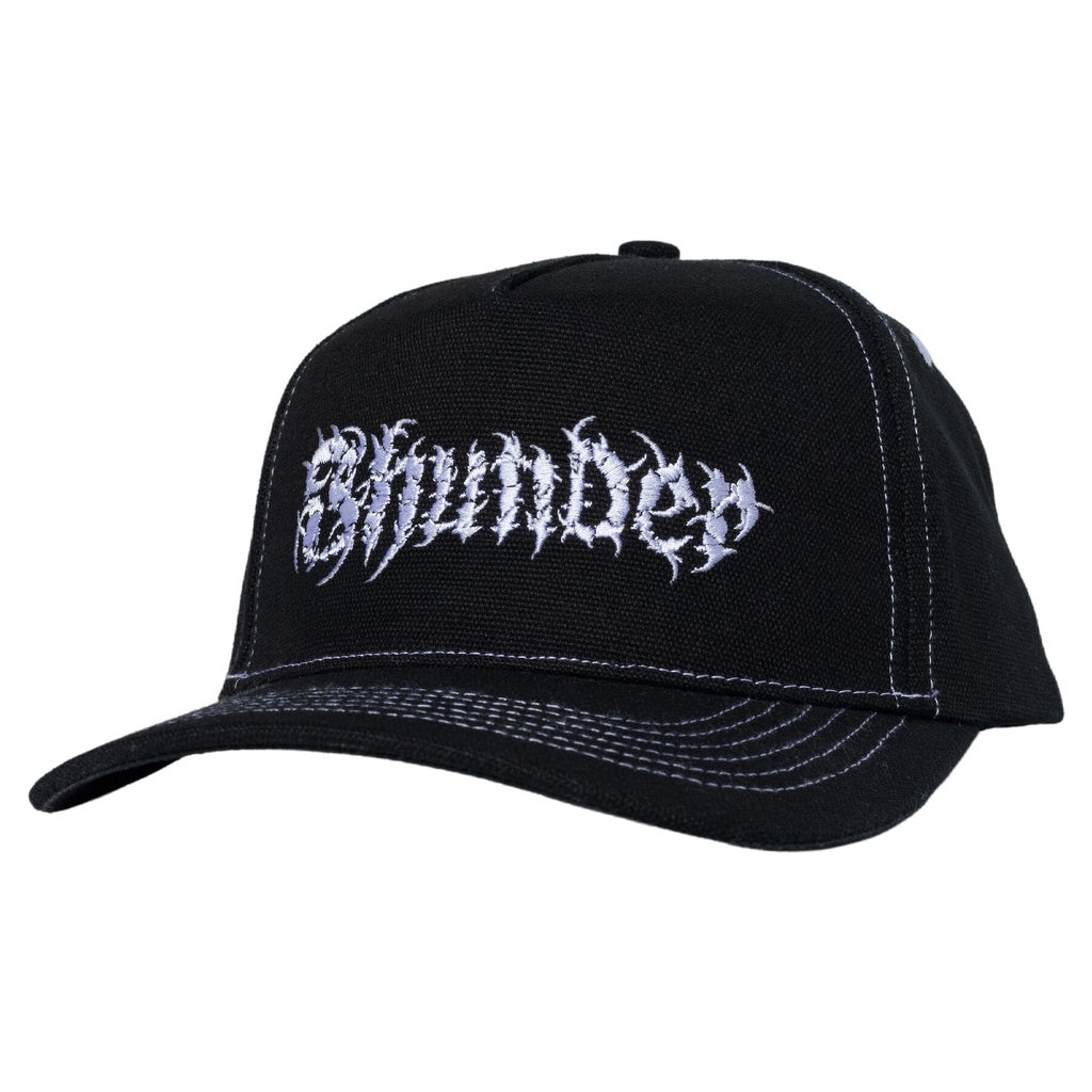 Thunder Vertebrae Snapback Hat - Black