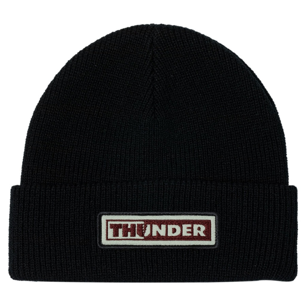 Thunder Bolts Patch Beanie - Black