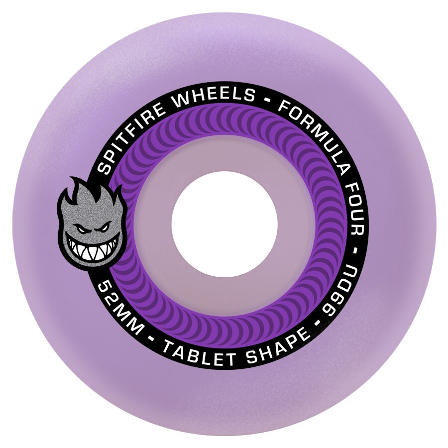 Spitfire F4 Tablets Purple 52mm 99A Skateboard Wheels