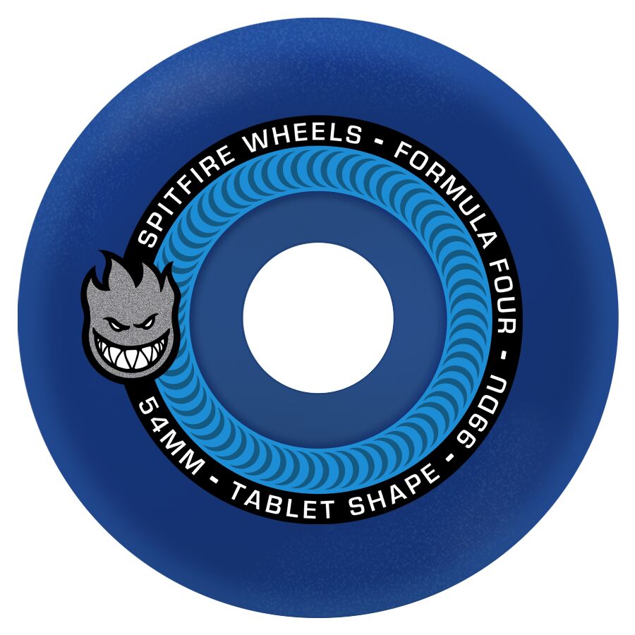 Spitfire F4 Tablets Blue 54mm 99A Skateboard Wheels
