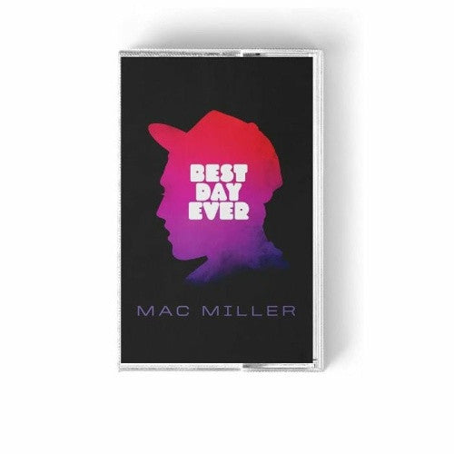 Mac Miller Best Day Ever cassette tape, front cover in clear case
