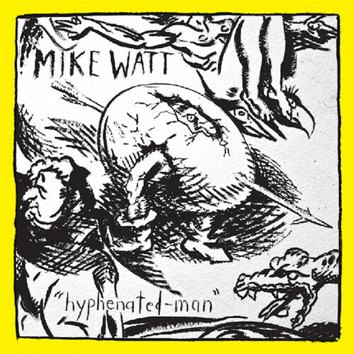 Mike Watt - Hyphenated-Man - Yellow & Black Marble [Vinyl]