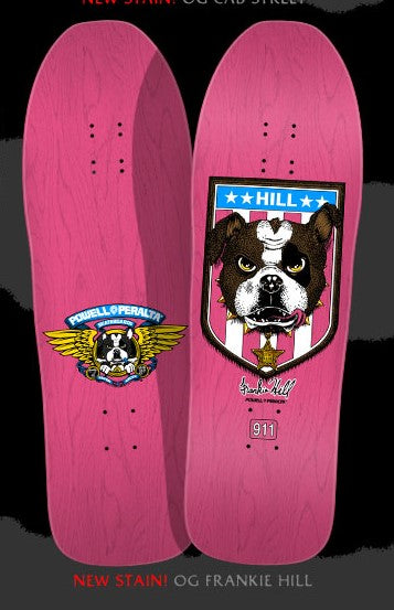 Powell Peralta Frankie Hill Bulldog Pink Stain Skateboard Powell Peralta Frankie Hill Bulldog Pink Stain Skateboard