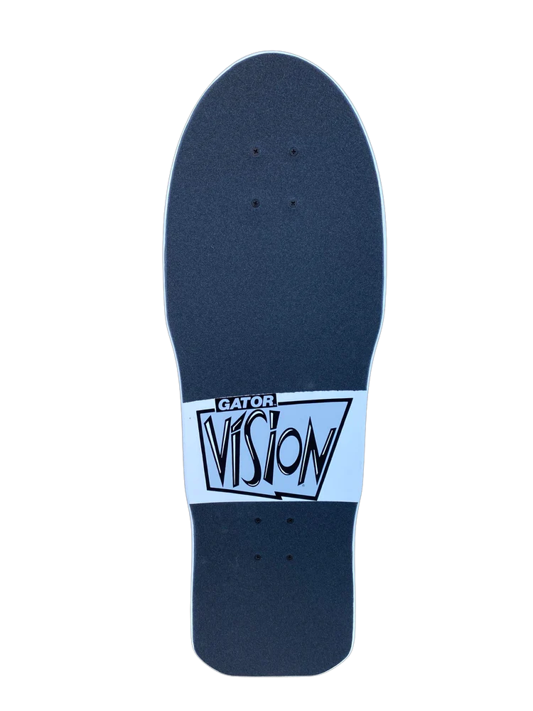 Vision Gator II Woodcut Art Red/Natural 10.25" Complete Skateboard