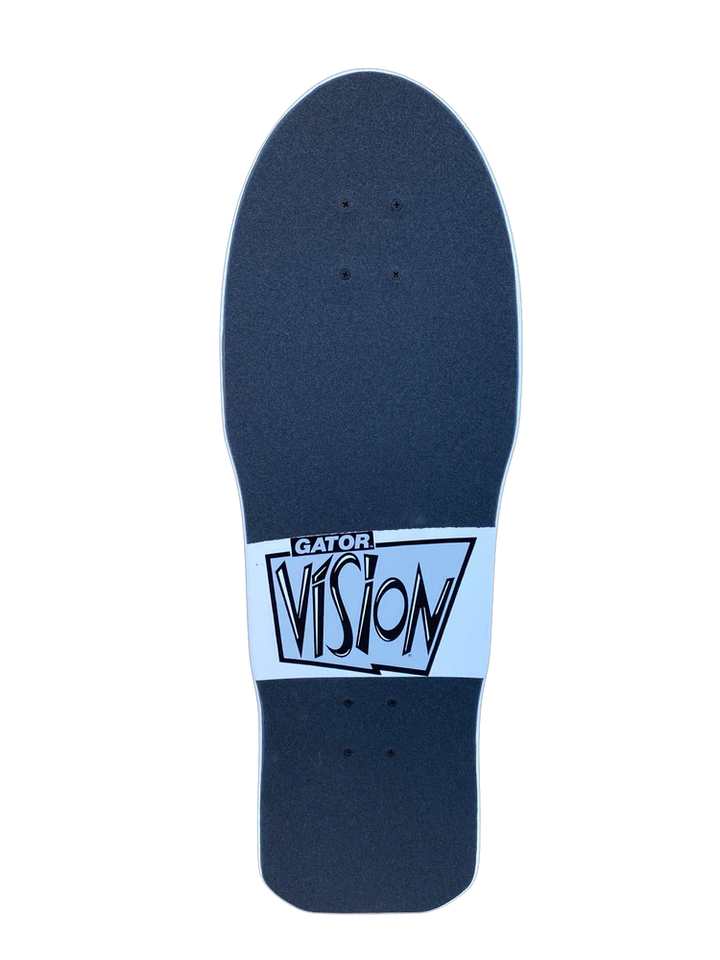Vision Gator II Woodcut Art Red/Natural 10.25" Complete Skateboard
