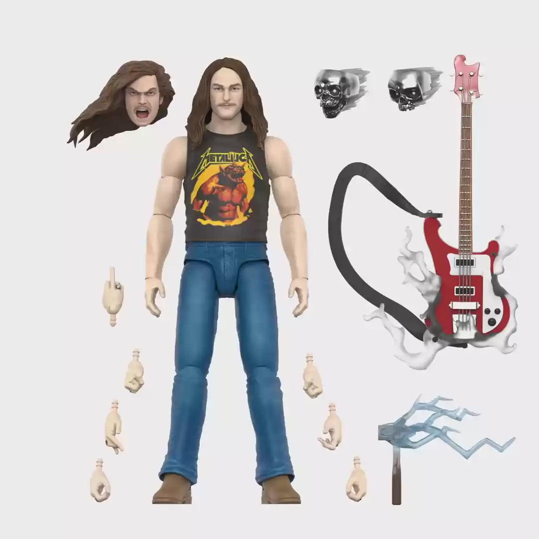 Super7 x Cliff Burton Ultimates Cliff Burton (Superhero Poster) Figure Metallica