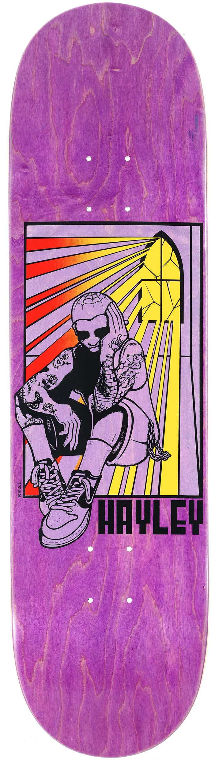 Real Hayley Stained 8.5" Skateboard Deck