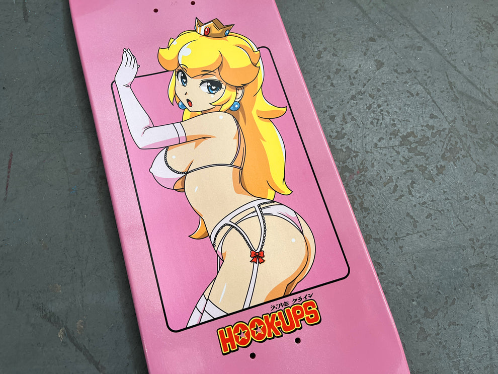 Hook Ups Peach 8.5" Sparkle Pink Edition Skateboard Deck