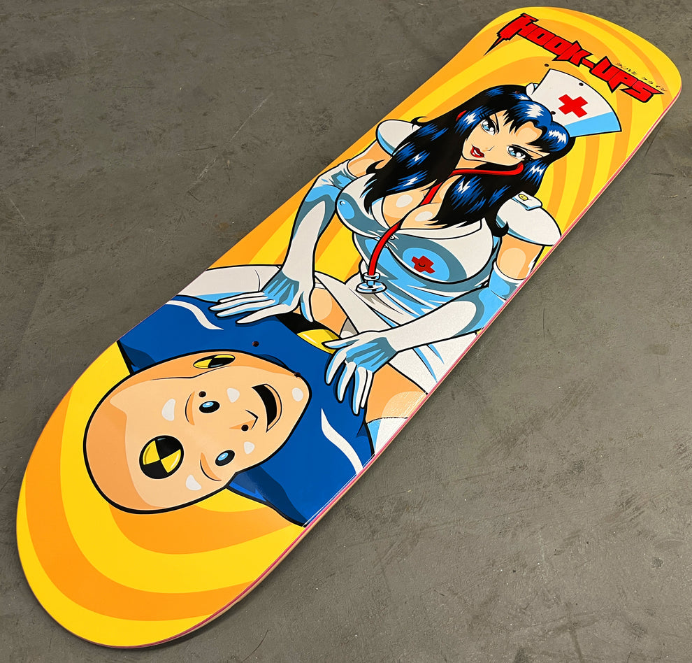 Hook Ups CPR Nurse Girl 8.25" Skateboard Deck