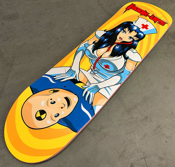 Hook Ups CPR Nurse Girl 8.25" Skateboard Deck