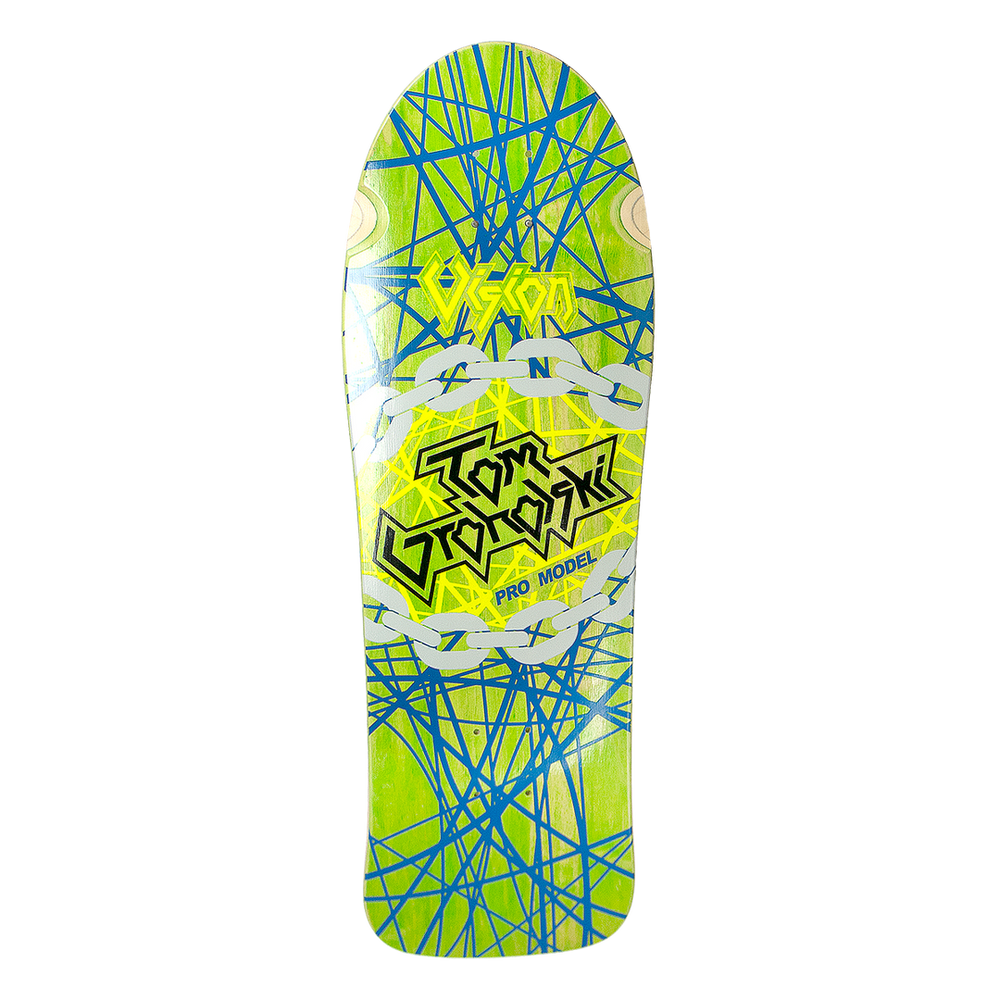 Vision Tom Groholski Heavy Metal skateboard deck detail view