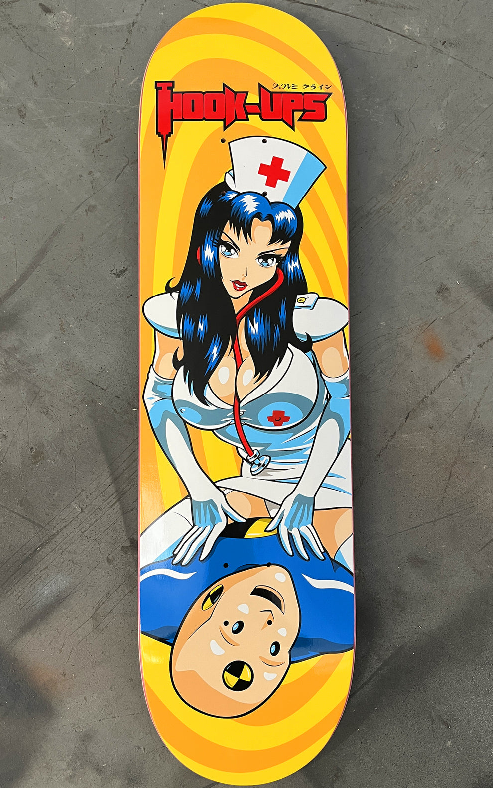 Hook Ups CPR Nurse Girl 8.25" Skateboard Deck