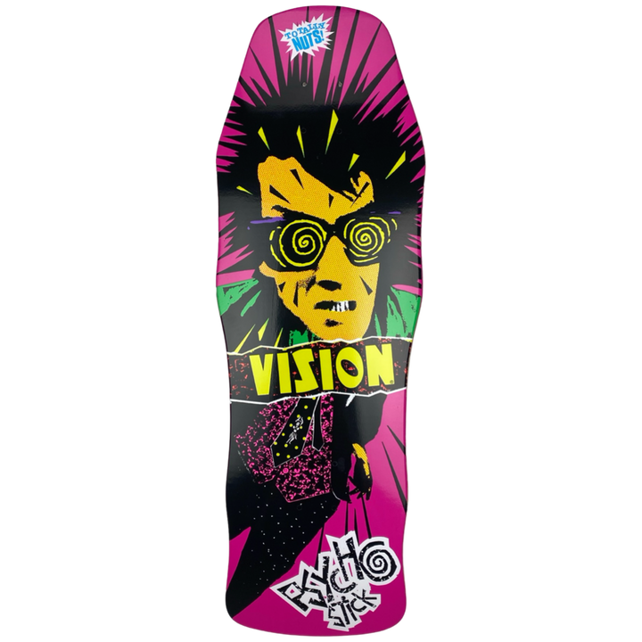 Vision Original Psycho Stick Ltd Pink Foil 10" Skateboard Deck