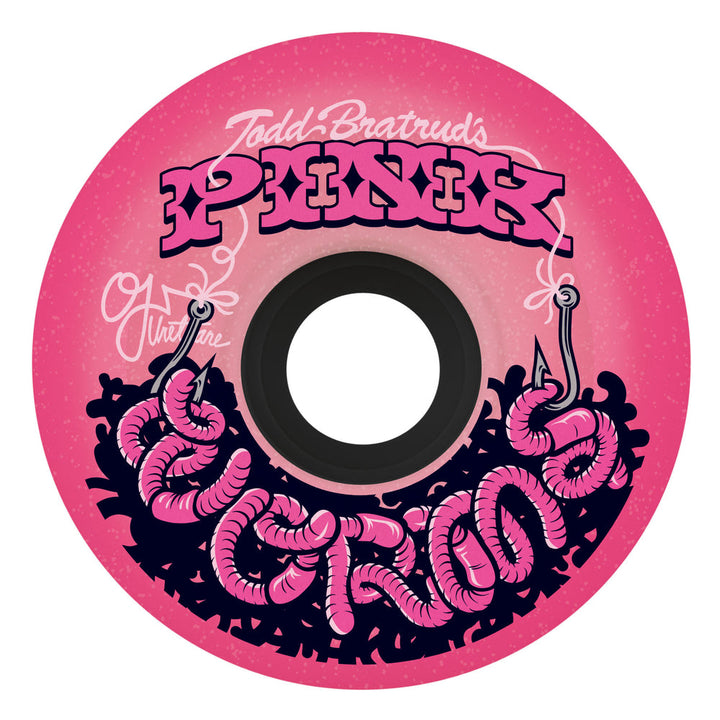 OJ Super Juice Pink Worms 60mm 78a Skateboard Wheels
