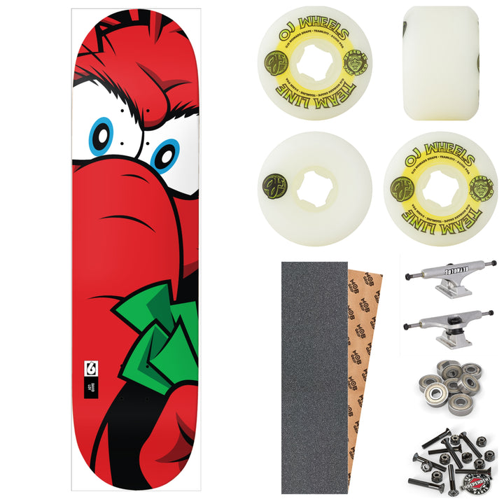 BIRDHOUSE LOY BIG RED XL 8.5" COMPLETE SKATEBOARD