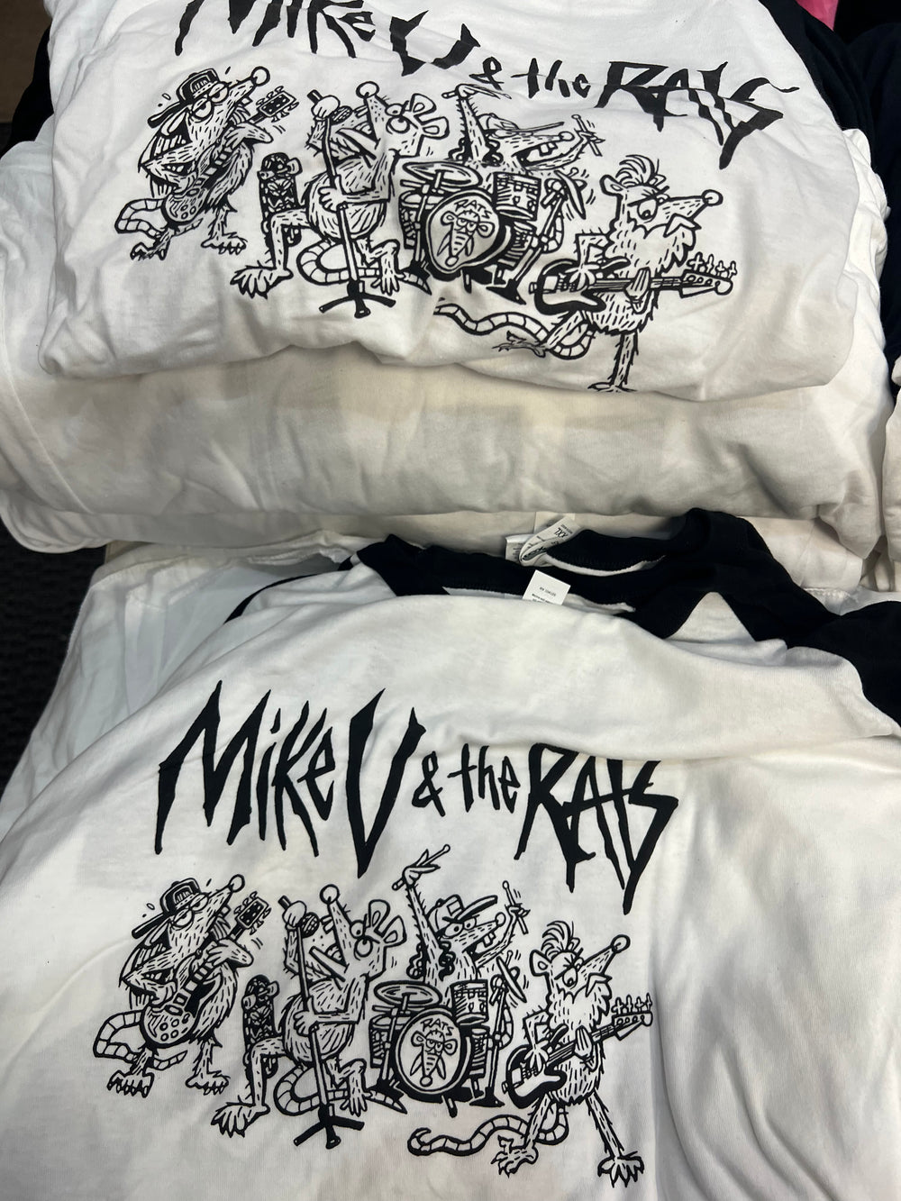 Mike V & the Rats "Rats 25" Raglan 3/4 T-Shirt Mike Vallely