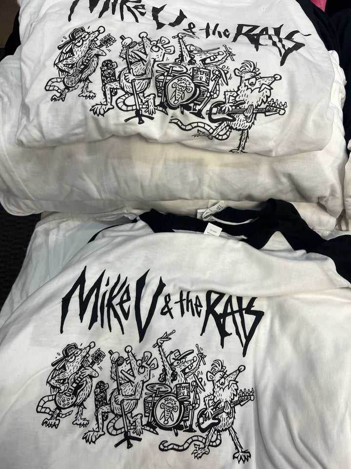 Mike V & the Rats "Rats 25" Raglan 3/4 T-Shirt Mike Vallely
