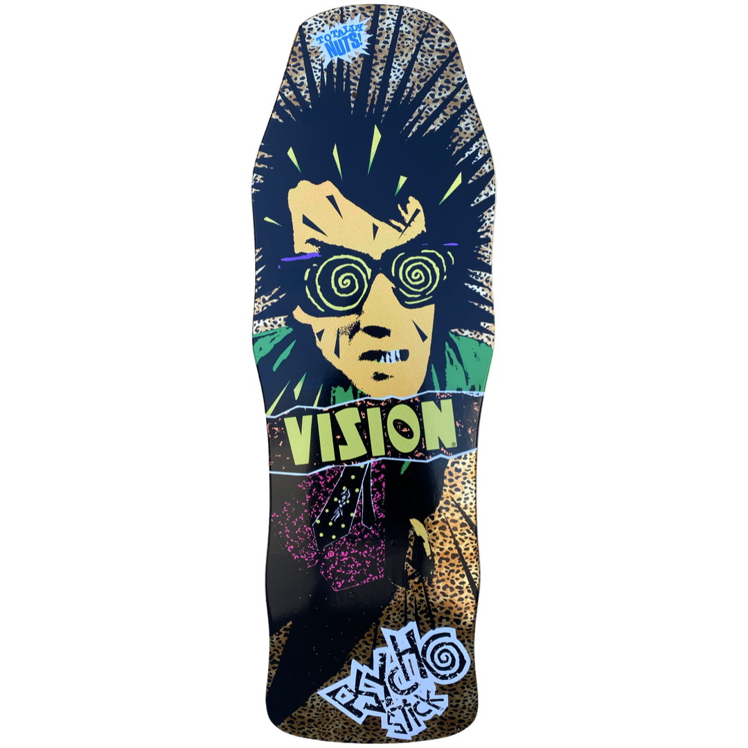 Vision Original Psycho Stick Ltd Leopard Foil 10" Skateboard Deck