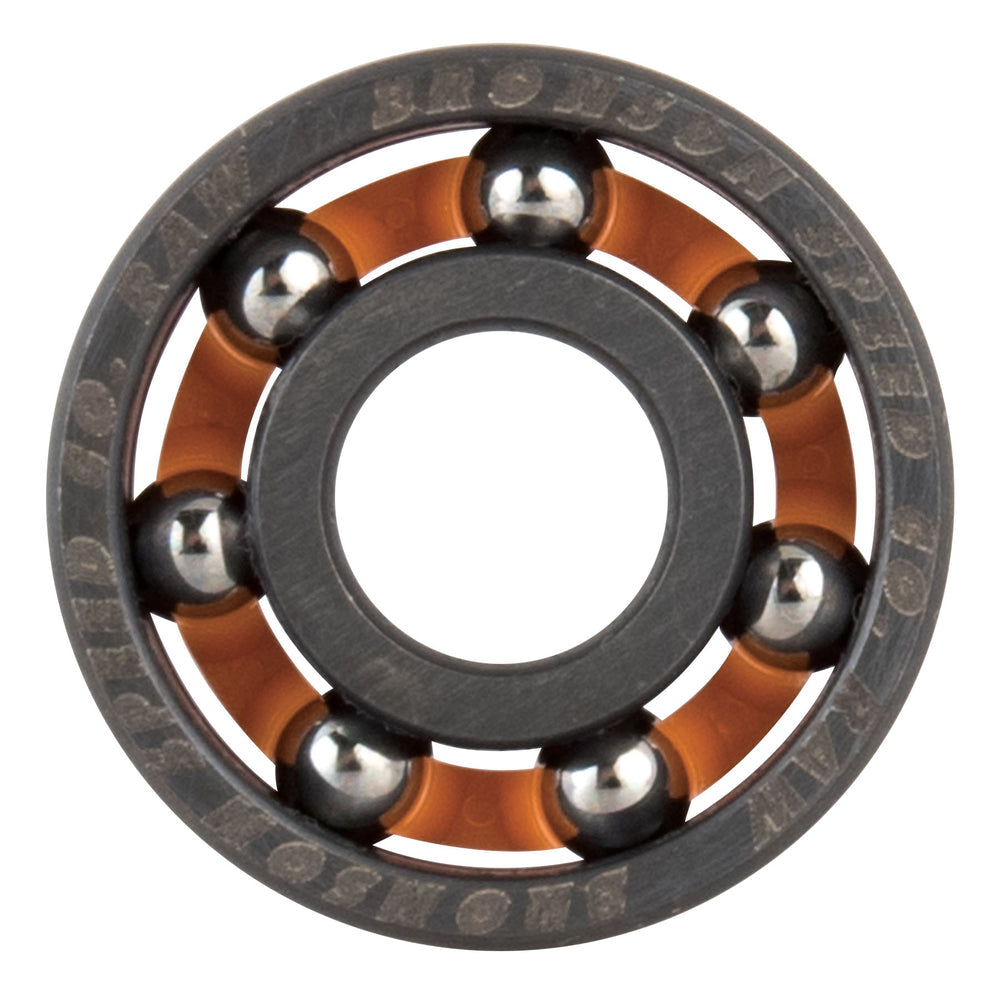 Bronson Speed Co. 6-Ball Raw Skateboard Bearings (Set Of 8)