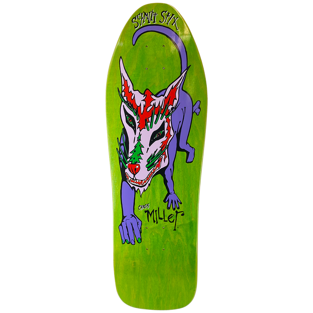 Schmitt Stix Chris Miller Dog Large 10" Skateboard Deck