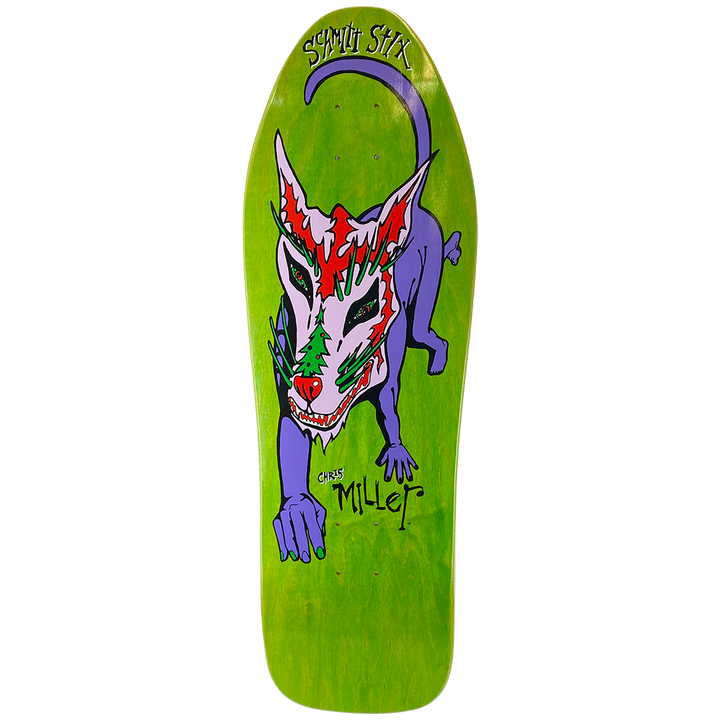 Schmitt Stix Chris Miller Dog Large 10" Skateboard Deck