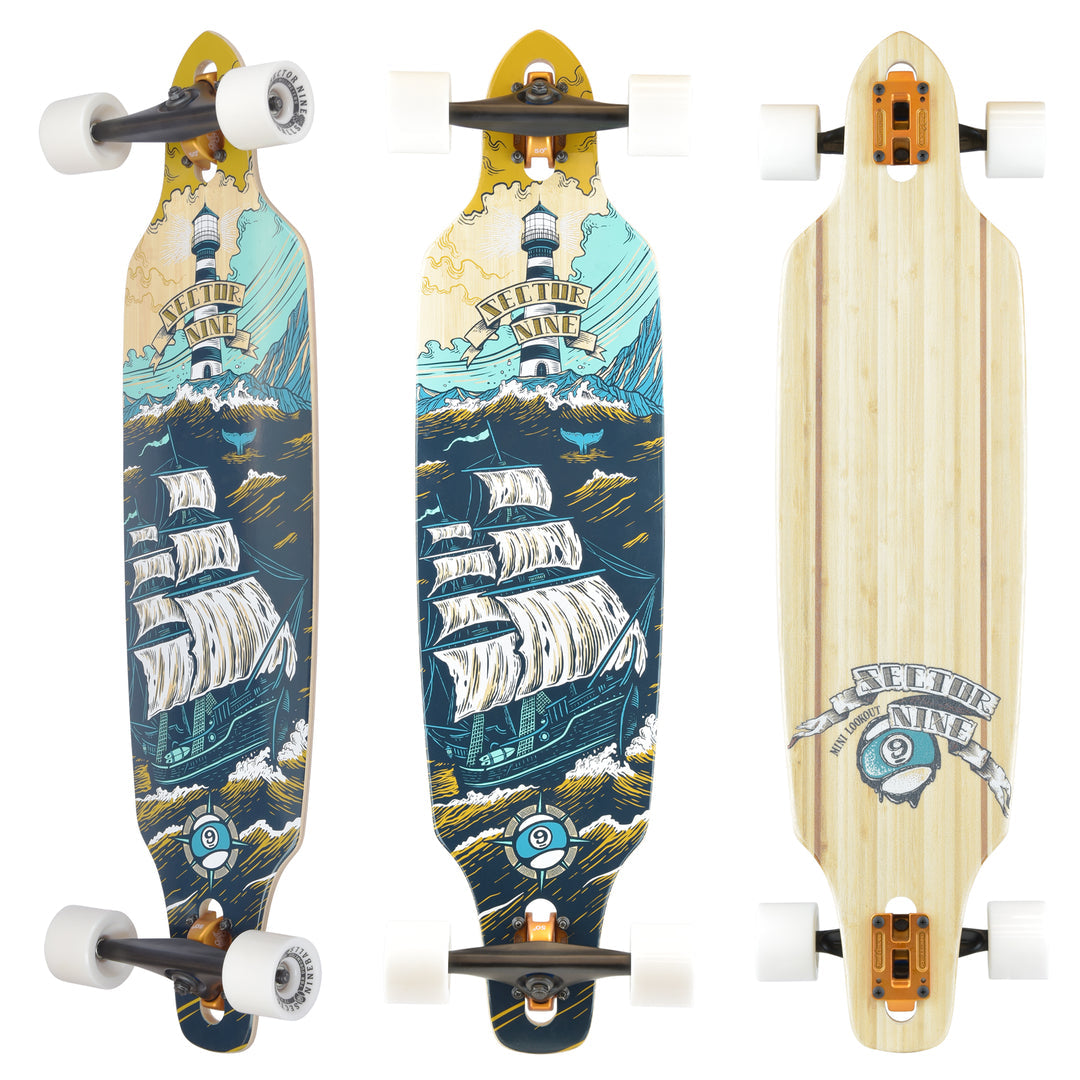 Sector 9 Mini Lookout Voyage 9.25 X 37.5 Complete Drop Thru Longboard