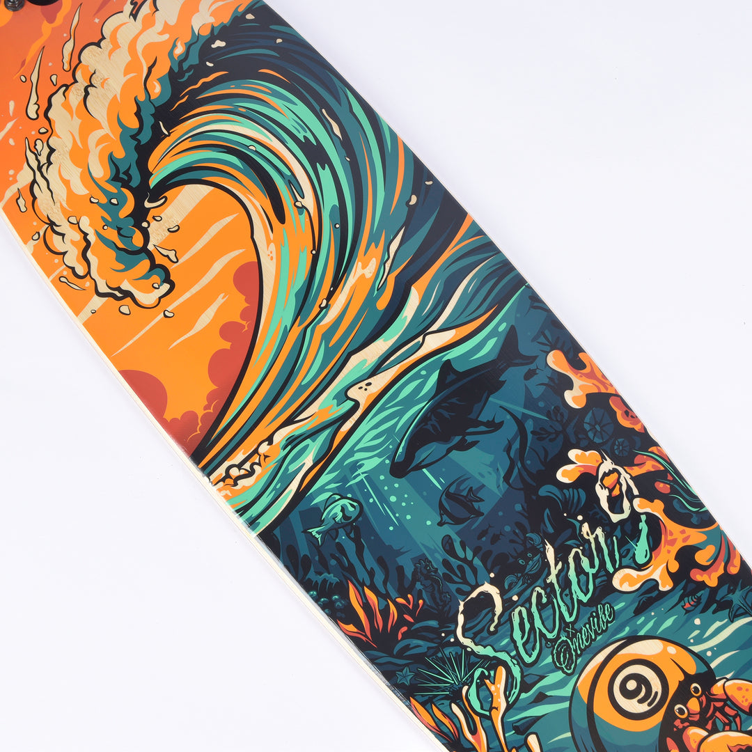 Sector 9 Flipside Fractal 9 x 36 Complete Drop Thru Longboard
