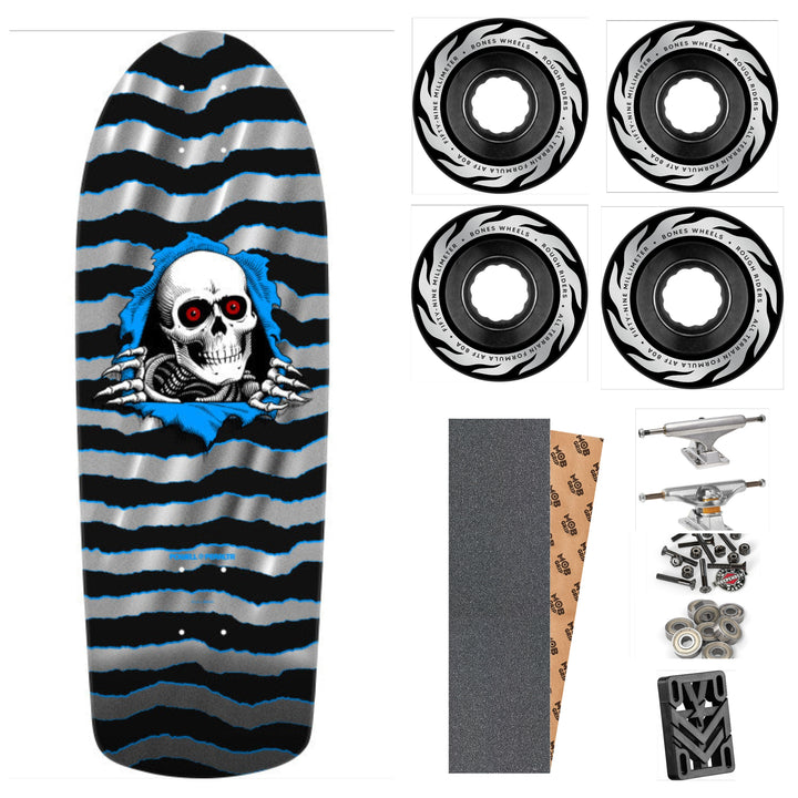 Powell Peralta "OG Ripper" Silver Foil 10" Complete Skateboard