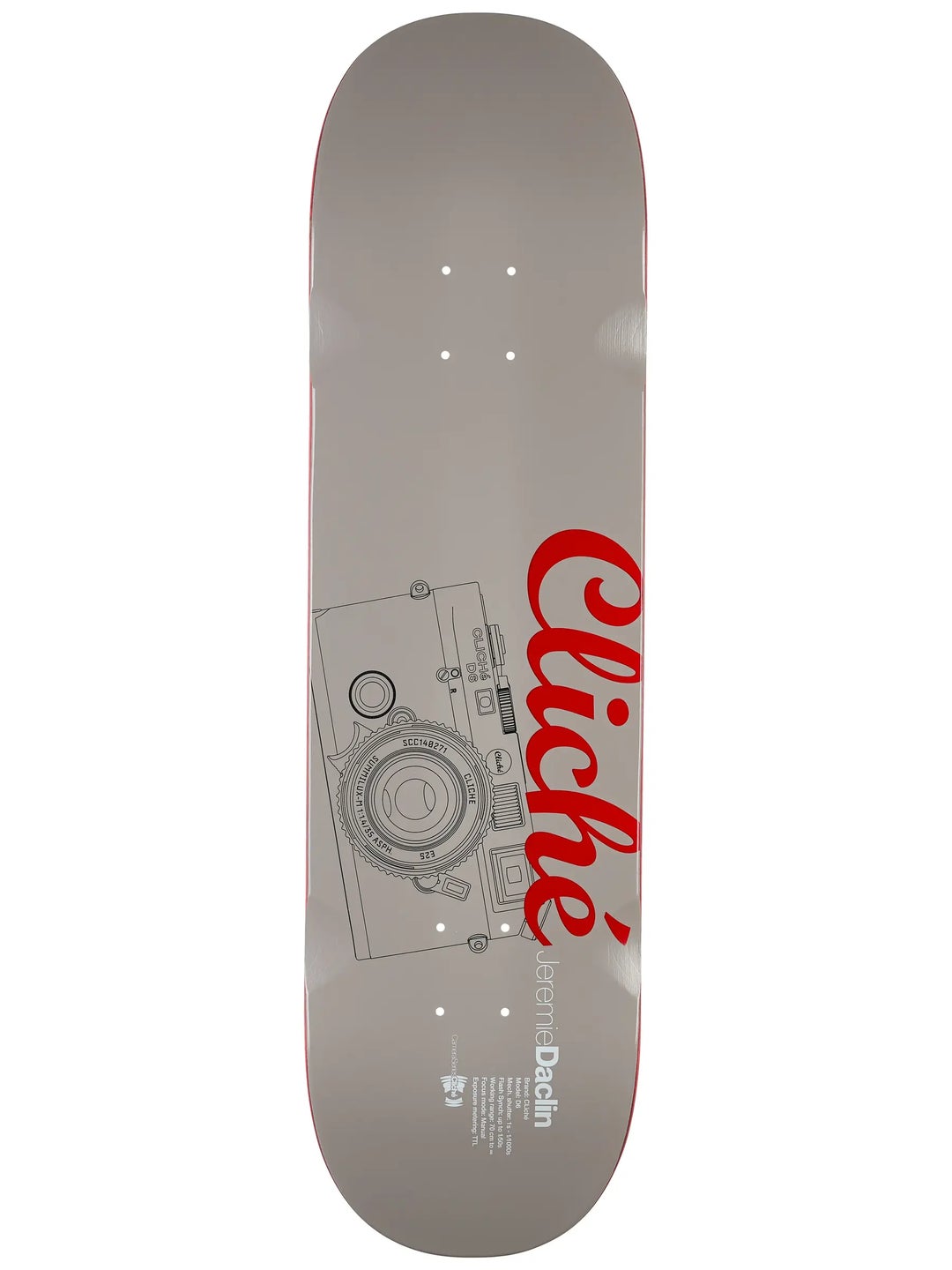 Cliché Jeremie Daclin Camera 8.5" Skateboard Deck