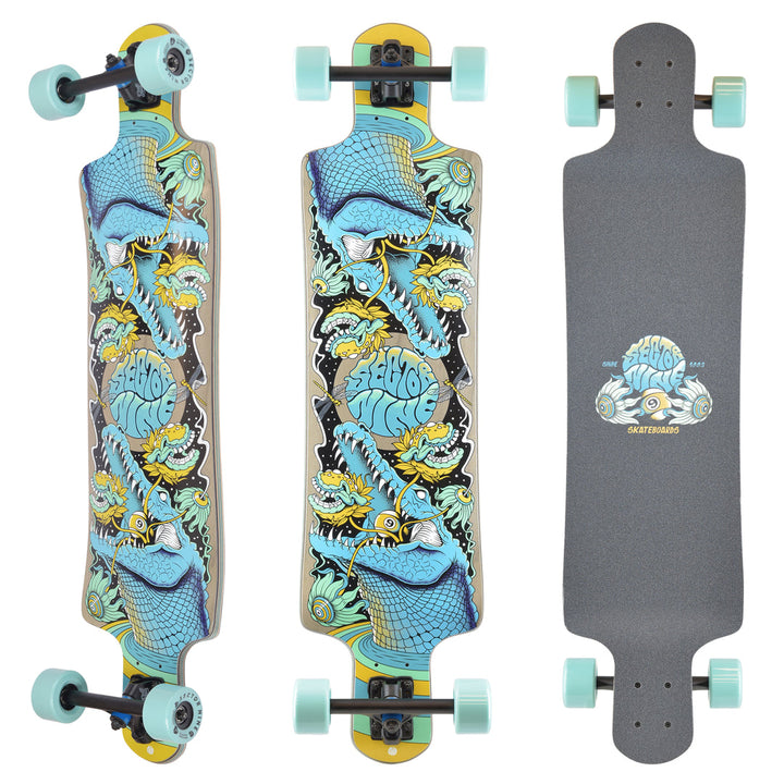 Sector 9 Fault Line Feast 9.75 x 39.5 Complete Drop Thru Longboard