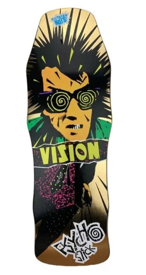 Vision Original Psycho Stick Ltd Gold Foil 10" Skateboard Deck