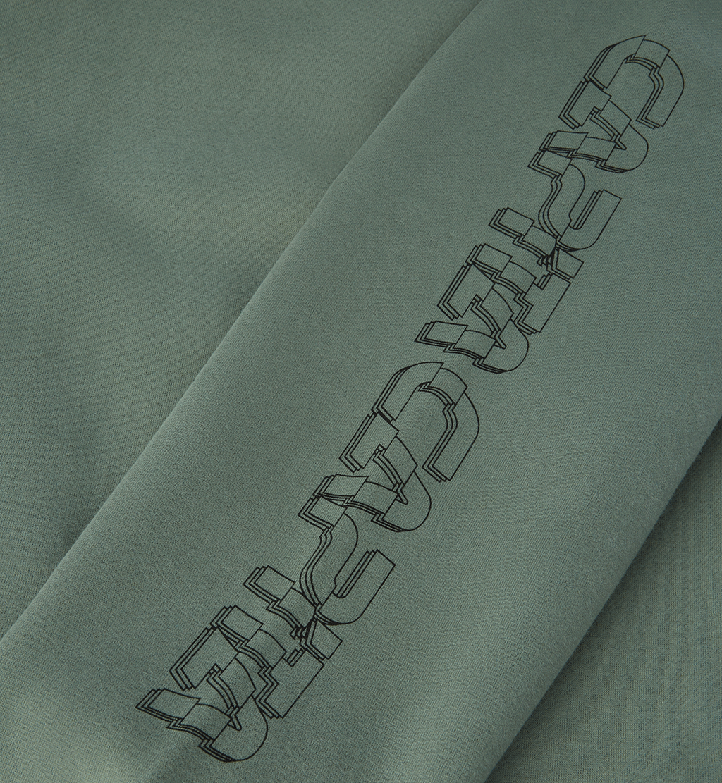 CAPiTA Snowboards "Fracture" Light Olive Hooded Sweatshirt