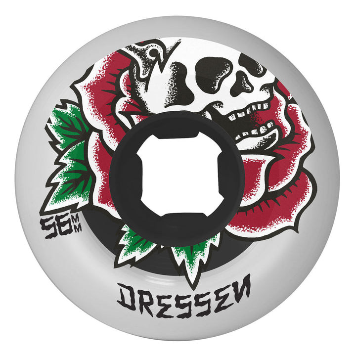 OJ Eric Dressen Rose Skull Double Duro Chubbies 56mm 99/95a Skateboard Wheels