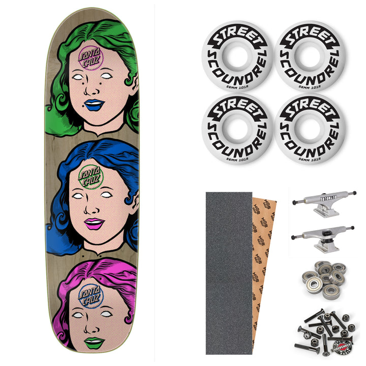 Santa Cruz Possessed Head FeelBase Pro 8.5" Complete Skateboard