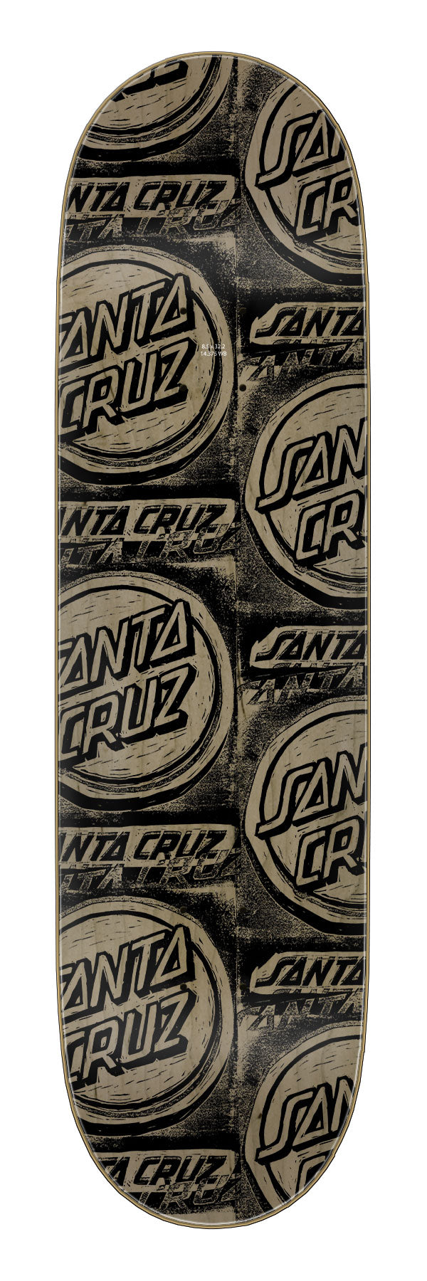 Santa Cruz Cut Collage 8.5" Birch Skateboard Deck