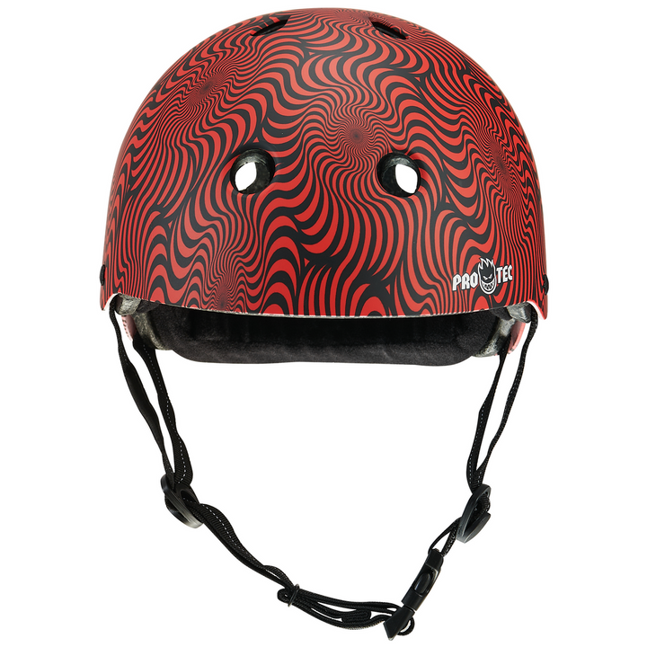 Pro-Tec x Spitfire LOW PRO (Red Swirl) Certified Helmet
