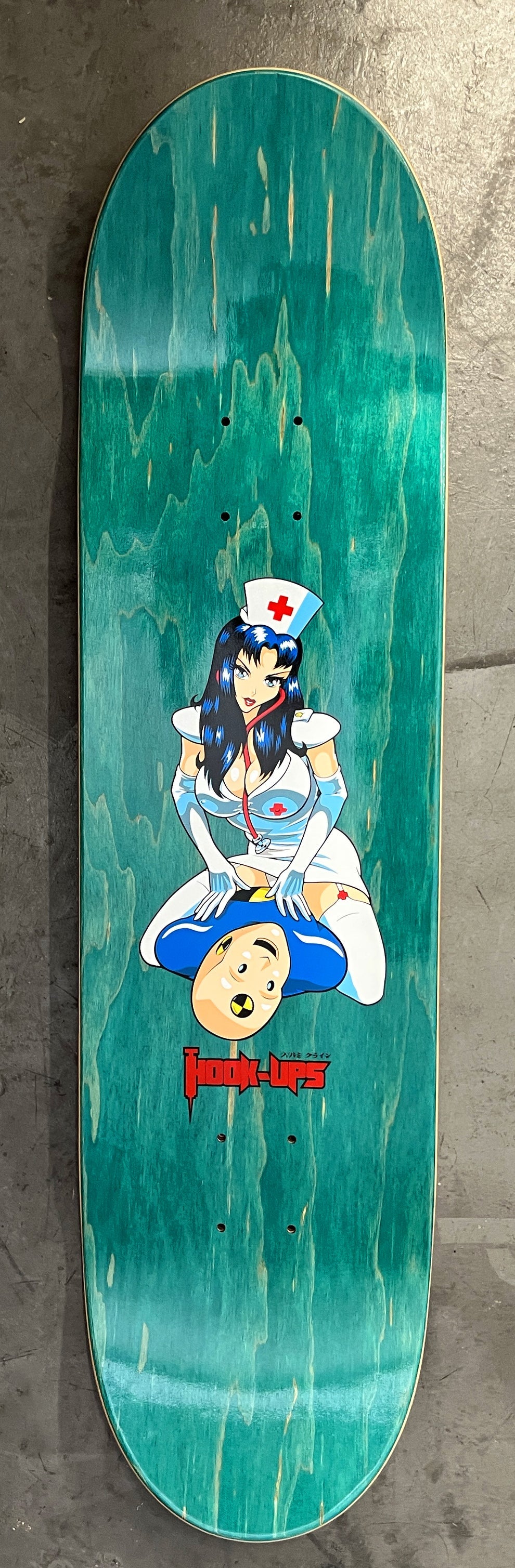 Hook Ups CPR Nurse Girl 8.25" Skateboard Deck