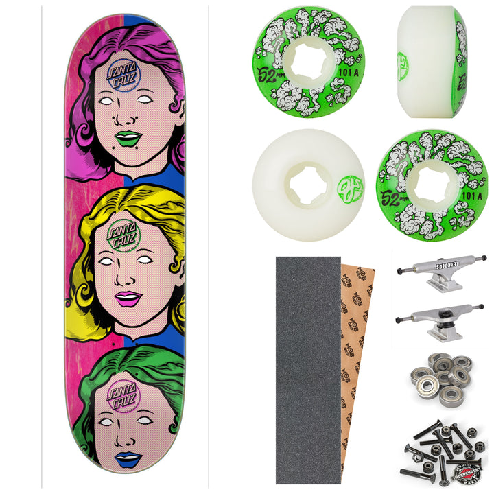 Santa Cruz Possessed Head FeelBase Pro 8" Complete Skateboard