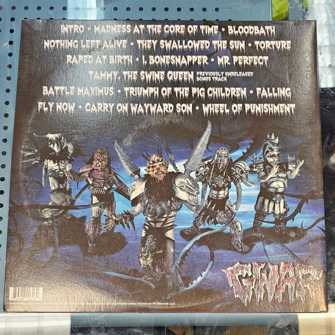 Gwar – Battle Maximus Crystal Blue w/Dark Blue Swirl Color 2x Vinyl LP Record **USED**