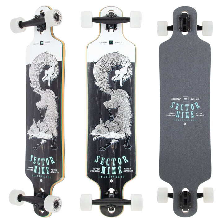 Sector 9 Bintang Silver Fox 9.25 x 38 Complete Drop Thru Longboard