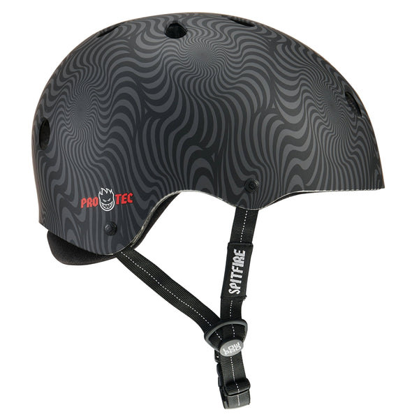 Pro-Tec x Spitfire LOW PRO (Black Swirl) Certified Helmet