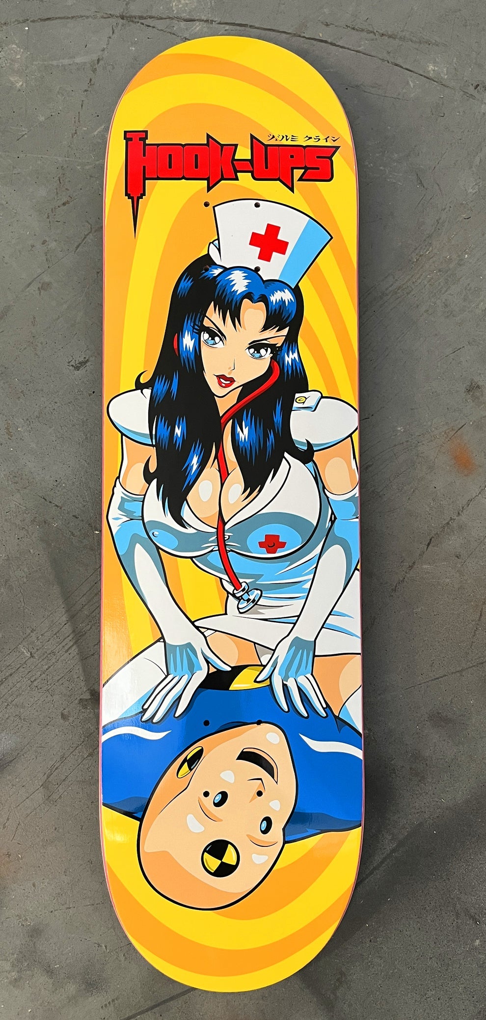 Hook Ups CPR Nurse Girl 8.25" Skateboard Deck